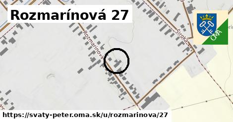 Rozmarínová 27, Svätý Peter