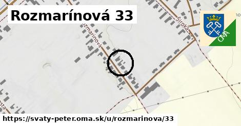 Rozmarínová 33, Svätý Peter