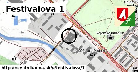 Festivalova 1, Svidník