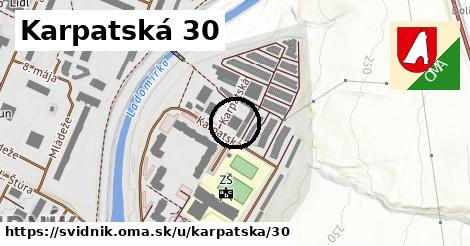 Karpatská 30, Svidník