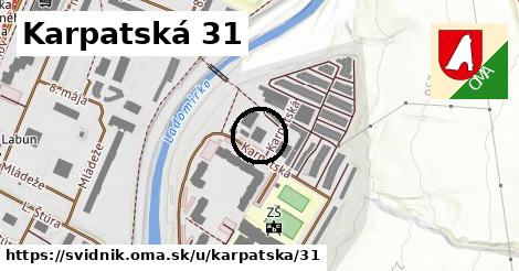 Karpatská 31, Svidník