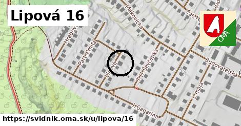 Lipová 16, Svidník