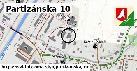 Partizánska 10, Svidník