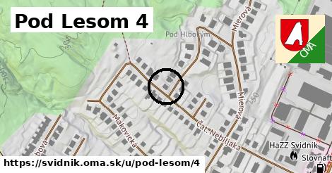 Pod Lesom 4, Svidník