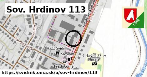 Sov. Hrdinov 113, Svidník