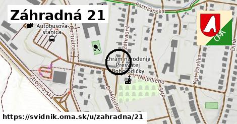 Záhradná 21, Svidník