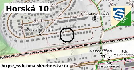 Horská 10, Svit