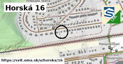 Horská 16, Svit