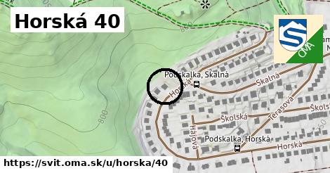 Horská 40, Svit