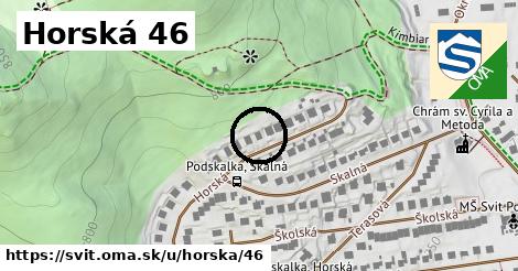 Horská 46, Svit