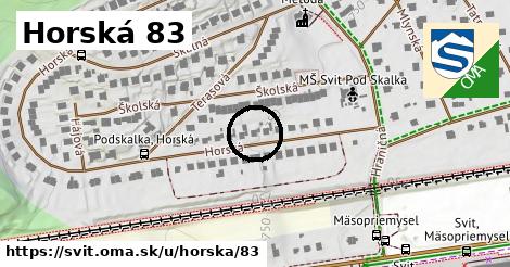 Horská 83, Svit