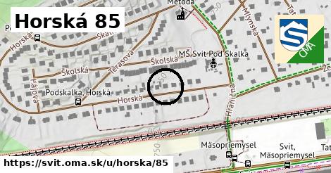 Horská 85, Svit