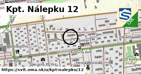 Kpt. Nálepku 12, Svit