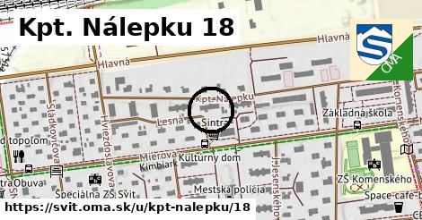 Kpt. Nálepku 18, Svit