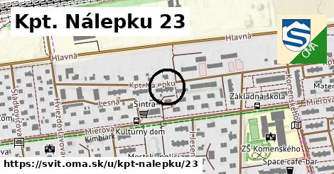 Kpt. Nálepku 23, Svit