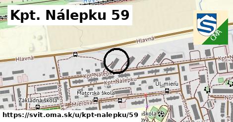 Kpt. Nálepku 59, Svit