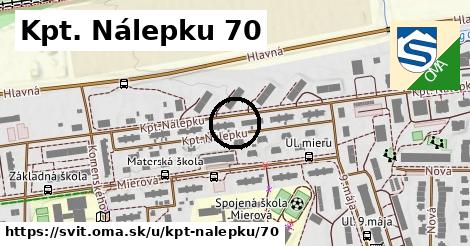 Kpt. Nálepku 70, Svit