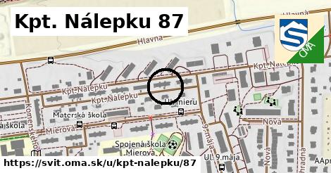 Kpt. Nálepku 87, Svit