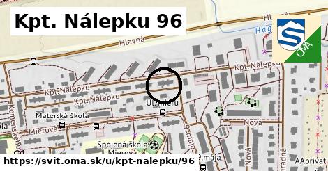 Kpt. Nálepku 96, Svit