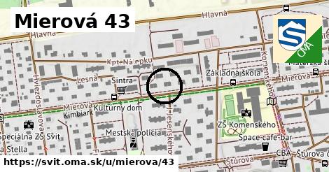 Mierová 43, Svit