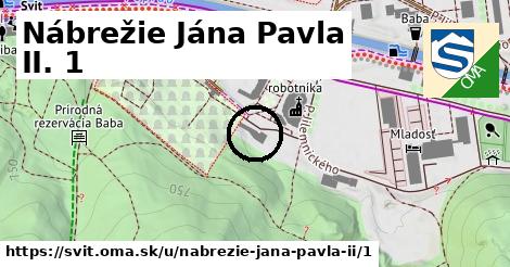 Nábrežie Jána Pavla II. 1, Svit