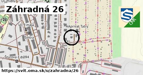 Záhradná 26, Svit