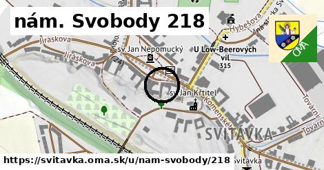 nám. Svobody 218, Svitávka