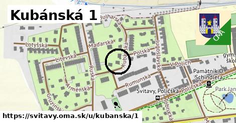 Kubánská 1, Svitavy