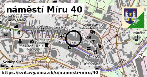 náměstí Míru 40, Svitavy