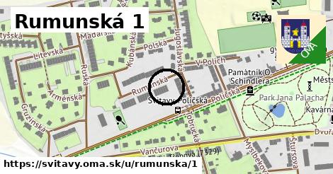 Rumunská 1, Svitavy