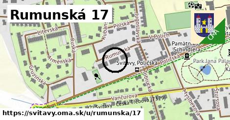 Rumunská 17, Svitavy