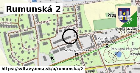 Rumunská 2, Svitavy