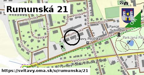 Rumunská 21, Svitavy