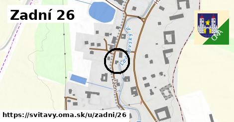 Zadní 26, Svitavy