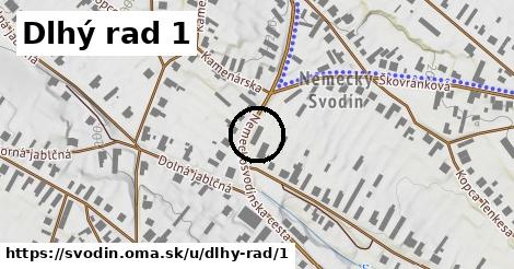 Dlhý rad 1, Svodín