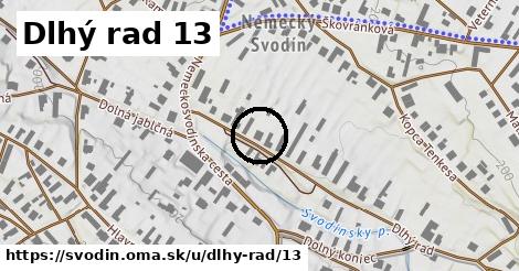 Dlhý rad 13, Svodín