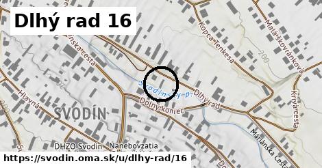 Dlhý rad 16, Svodín