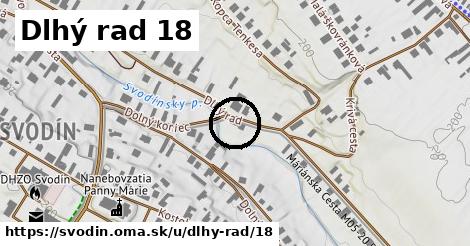 Dlhý rad 18, Svodín