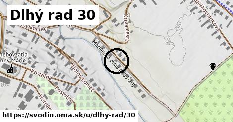 Dlhý rad 30, Svodín