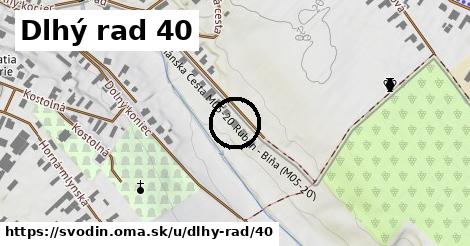 Dlhý rad 40, Svodín