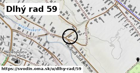 Dlhý rad 59, Svodín