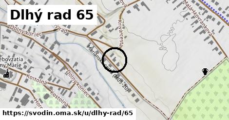 Dlhý rad 65, Svodín
