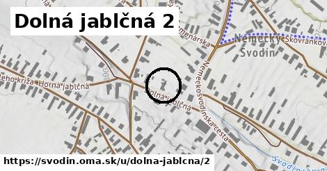 Dolná jablčná 2, Svodín