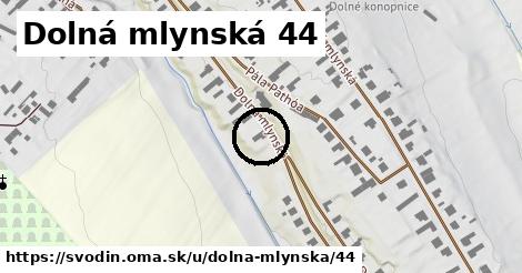 Dolná mlynská 44, Svodín