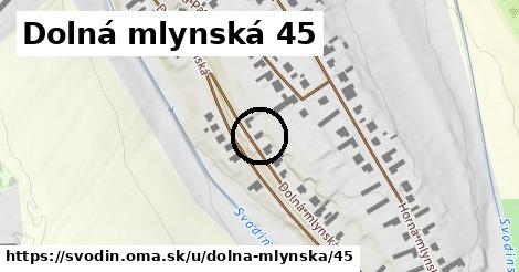 Dolná mlynská 45, Svodín