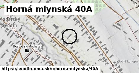 Horná mlynská 40A, Svodín