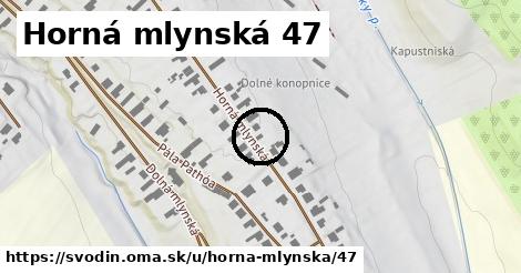 Horná mlynská 47, Svodín