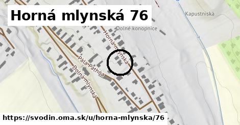 Horná mlynská 76, Svodín