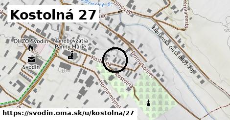 Kostolná 27, Svodín