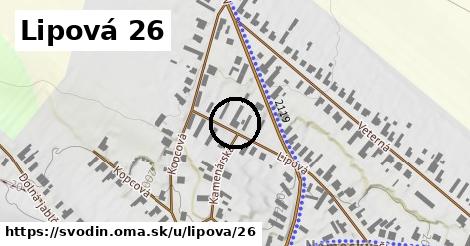 Lipová 26, Svodín